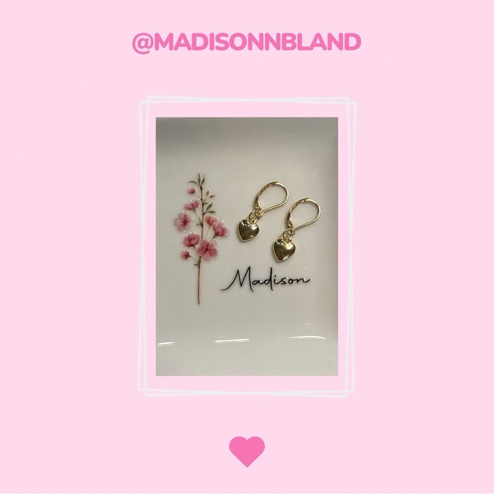 LAST PAIR BEFORE RESTOCK‼️ Handcrafted Heart Earrings - 24K Gold Plated